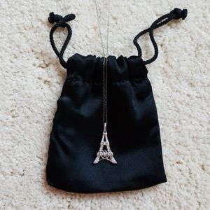 💗  EIFFEL TOWER Sterling Silver SS Necklace Pendant PARIS, ITALY 💗